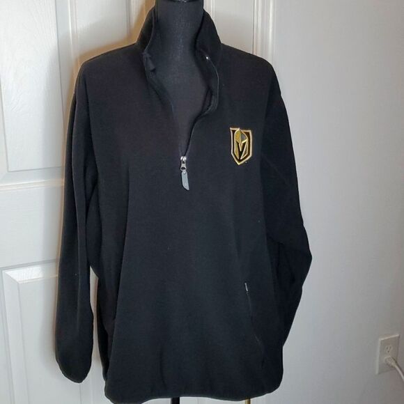 SALE Black Las Vegas Golden Knights Fleece Pullover NHL Hockey Team - Picture 2 of 9